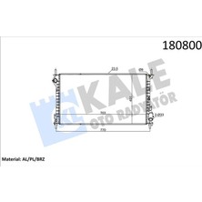 Kale Depomix Motor Su Radyatörü [ Ford Transit Connect V227 Klimasiz 1,8tdci 2002- Brazing ]