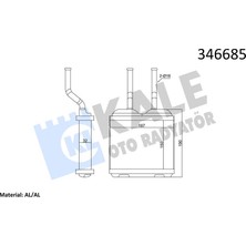 Kale Depomix Kalorifer Radyatörü [ Opel Corsa B 1993-2000 , Tigra 1994-1998 , Combo Brazing ]