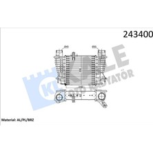 Kale Depomix Turbo Radyatörü (Intercooler) Clio Iii 1,5dci 05-- Modus 1,5dci 04--