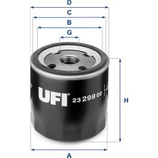 Ufi Depomix Yağ Filtresi [ Opel Astra H, Vectra C 1.6 16V Z16XEP ]