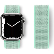 Die Grup Mey Ithalat®   Watch 42MM Hasırlı Cırtcırtlı Kordon - Turkuaz