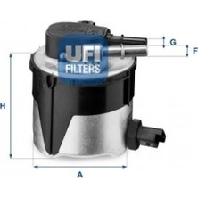 Ufi Depomix Yakit Filtresi Sensörlü [ Ford Cmax, Focus 1.6tdci 2003-, Peugeot 307, 407, 308 1.6 Hdi 2004-, Citroen C3, C4, C4PC  1.6 Hdi 2004-] ( Oem Montaj Ürün )