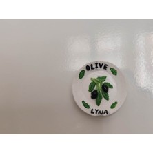 Lyna'nın Zeytin Tabağı - Dekoratif El Yapımı Magnet