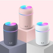 H2o Araç ve Oda  Hava Nemlendirici USB Buhar Makinesi Işıklı Oda Araç Aroma Difüzörü