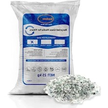 Esranın Dünyası 25 kg Cam Filtre Medyası - Havuz Filtre Temizleme Cam Kumu (3.20-5.00 Mm)