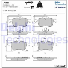 Delphi Depomix Fren Balatasi Ön Opel Astra Combo Corsa C Corsa Van Meriva Zafira 03-