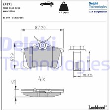 Delphi Depomix Fren Balatasi Arka Megane Ii-Laguna-Golf Iii-Iv-Passat III-POLO-C3-C4-P307-AUDI A3-A4