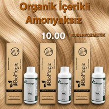 Biomagic 10.00 Açık Sarı Organik Içerikli Amonyaksız Kalıcı Saç Boyası 3boya +3oksidan