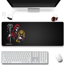Sonictouch Ultragrand Derin Sarı Kırmızı Siyah Dikişsiz Xl Gaming Oyuncu Klavye Mouse Pad 40X65CM