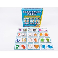 The Monarch Co Eşleştirme Kartları: Sayılar, Renkler ve Şekiller | Okul Öncesi Zeka Geliştirici Yapboz Puzzle Oyunu