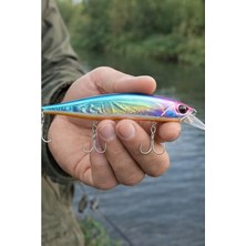 MarkEntegra Jerkbait 120SP Askıda Kalan Suni Yem 12 cm 18.2 Gram, Levrek ve Lüfer Avcısı At Çek Sahte Balık, Uzak Atış Sistemli Tunen Bilyeli