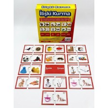 The Monarch Co Eğitici Ilişki Kurma Oyunu - Okul Öncesi Zeka Kartları ve 2'li Eşleştirme Puzzle Seti