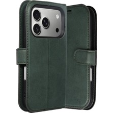 Durukar®   iPhone 17 Pro Trend S Plus Kapaklı Kılıf - Yeşil