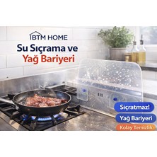 Btm Home Lavabo Kenarı Su Sıçratmaz Silikon Koruyucu – Tezgah ve Ocak Yanı Su Bariyeri