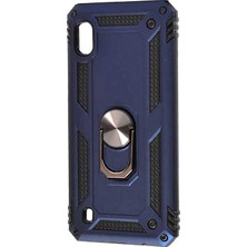 ZM Store Galaxy A10 Uyumlu Kılıf Vega Tank Yüzüklü Standlı Kapak