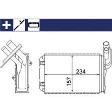 Behr Depomix Kalorifer Radyatörü Mgn I-Clio I-R19 (234X157X42)