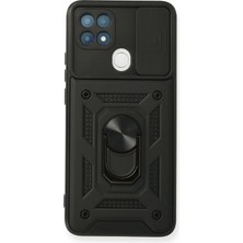 Emt Pazarlama®   A15 Kılıf Pars Lens Yüzüklü Silikon - Siyah
