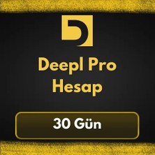 DeepL Pro Team - 1 Aylık Abonelik Hesabı (Kişiye Özel)