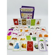The Monarch Co Eğitici Zeka Kartları Seti 5'li Konsept - Sayılar, Renkler, Şekiller, Zıt Kavramlar - Çift Dilli (Tr/en) Okul Öncesi Flashcard