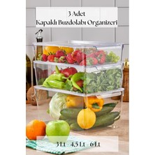 MarkEntegra 3 Lü Buzdolabı Organizeri Mıx Set (3 Lt + 4,5 Lt + 6 Lt)