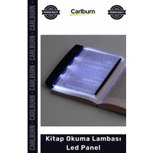 Carlburn Özel Üretim Şeffaf Pleksiglas Ayarlanabilir Işıklı Göz Dostu Pilli Kitap Okuma Lambası LED Panel