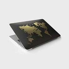Esranın Dünyası Dünya Haritası Temalı Laptop Sticker