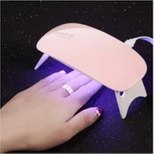 MarkEntegra Seyahat Tipi Mini Tırnak Oje Kurutucu- USB Uv LED Mor Işık-Protez Tırnak Kurutma Makinesi