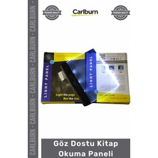 Carlburn Özel Üretim LED Aydınlatmalı Şeffaf Taşınabilir Ergonomik Göz Dostu Gece Lambası Kitap Okuma Paneli