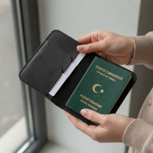 Oh Deer Leather Hakiki Deri Pasaport Kılıfı – Kart Bölmeli Seyahat Cüzdanı & Travel Wallet