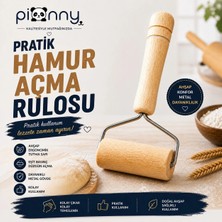 Pionny Tek Elle Kullanılan Kurabiye Mantı Şeker Oyun Süs Hamuru Hamur Pasta Kek Süsleme Merdanesi
