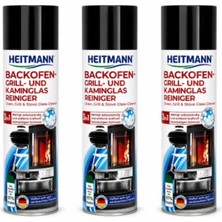 Heitmann Heıtmann Fırın, Izgara ve Şömine Camı Temizleyici Sprey 400 ml Yağ Çözücü Güçlü Temizlik x 3 Adet