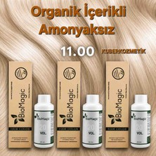 Biomagic 11.00 Fildişi Organik Içerikli Amonyaksız Kalıcı Saç Boyası 3boya +3oksidan
