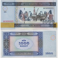 Banknoting Azerbaycan 1000 Manat 2001 Çil.