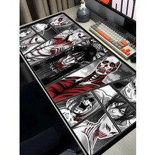 Charmbi Attack On Titan Gaming Mouse Pad 40X90 Xxl Mousepad, Large Desk Mat, Non Slip Keyboard Pad