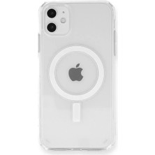 MarkEntegra Newface Apple Iphone 11 Kılıf Magneticsafe Şeffaf Silikon - Şeffaf