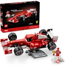 LEGO Icons Ferrari F2004 ve Michael Schumacher 11375 - Yetişkinler Için F1 Yarış Arabası Modeli Yapım Seti (735 Parça)