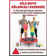 Profesyonel | 102 cm Egzersiz Lastikli Trambolin | Aile'ce Sporun En Eğlenceli Hali