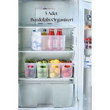 MarkEntegra 5’li Şeffaf Buzdolabı Organizeri & Buzdolabı Düzenleyici 7,5 Lt