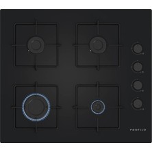 Profilo OE36P6P11D 60 cm 4 Gözü Gazlı Cam Ankastre Ocak