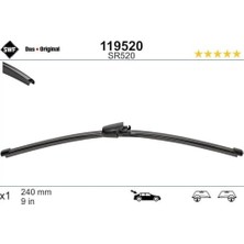 Valeo Swf Das Original Rear Arka Silecek C5 Iıı (2015-2017), Mini Countryman (2016 ve Sonrası), Juke (2019 ve Sonrası), Clio Iv (2012-2021) (240 Mm) 119520