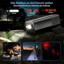 KB412 Şarjlı Dijital Lastik Şişirme Pompası, 150 Psı, Powerbank, LED Lamba, Li-Ion, 1800MAH, 13X6.5X5 cm