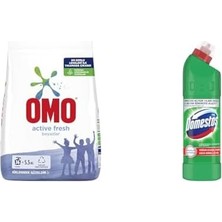 Fresh 5,5 Kg(1) Domestos Yoğun Kıvamlı Çamaşır Suyu Maksimum Hijyen Dağ Esintisi, 750 Ml(2)