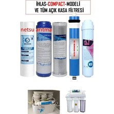 Netsu İhlas Aura Cebilon Compact ve Tüm Açık Kasa Su Arıtma Cihazı Filtresi,5 li Filtre Seti.