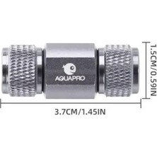 Aqua Pro Aquapro Aliminyum Metal Akvaryum Karbondioksit Co2 Çekvalf Check Valve (46MM)
