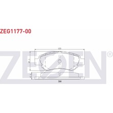 Otoco Peugeot 107 1.0ı 2005 / Peugeot 107 1.4 Hdı 2005 Ön Fren Balatası