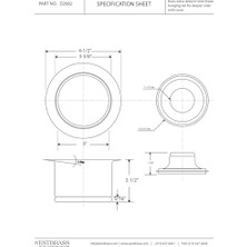 Westbrass D2082-62 3-1/2 "ekstra Derin Yaka Mutfak Evyesi Atık Bertaraf ve Tıpa, Mat Siyah