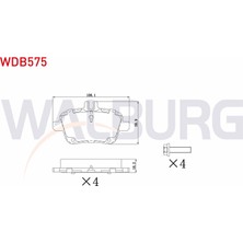 Otoco Mercedes A Serisi (W169) A 170 Cdı 2004-2012 / A 200 2004-2012 Arka Fren Balatası