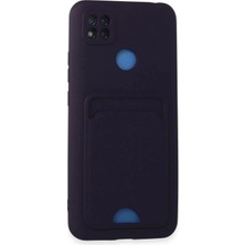 Durukar®   Redmi 9c Kılıf Kelvin Kartvizitli Silikon - Derin Mor