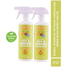 Babyton Doğal Oyuncak ve Mama Sandalyesi Temizleyici 2'li Set 500 ml X2