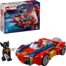 LEGO Marvel Örümcek Adam Arabası, Venomlaşmış Wolverine’e Karşı 76336 - 7 Yaş ve Üzeri Çocuklar Için Yaratıcı Oyuncak Yapım Seti (134 Parça)